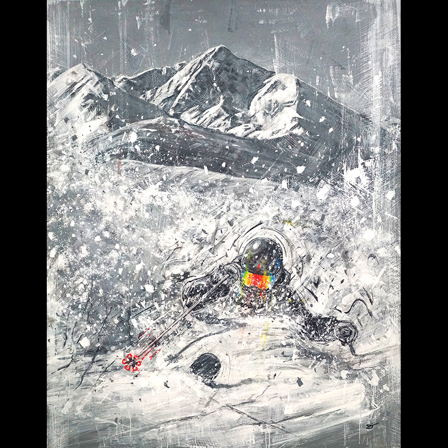 Crackin_-the-Code-acrylic-david-gonzales-acrylic-painting-skier