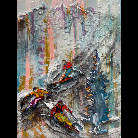 Miniature Series 2W13008 - Skiers