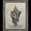 Blizzard gampi photo print in black frame by artist Pete Zaluzec