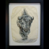 Blizzard gampi photo print in black frame by artist Pete Zaluzec