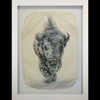 Blizzard gampi photo print in black frame by artist Pete Zaluzec