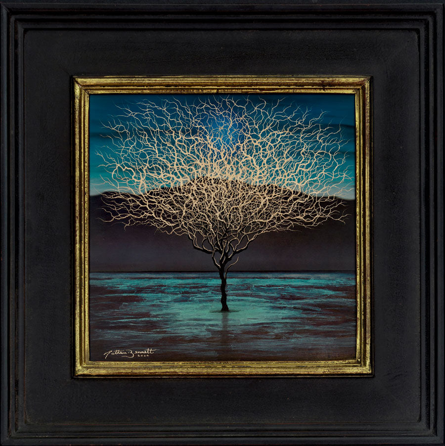 Nathan Bennett Master Patineur Patina on Bronze Original Art for Sale Tree Lake Mountain Artist