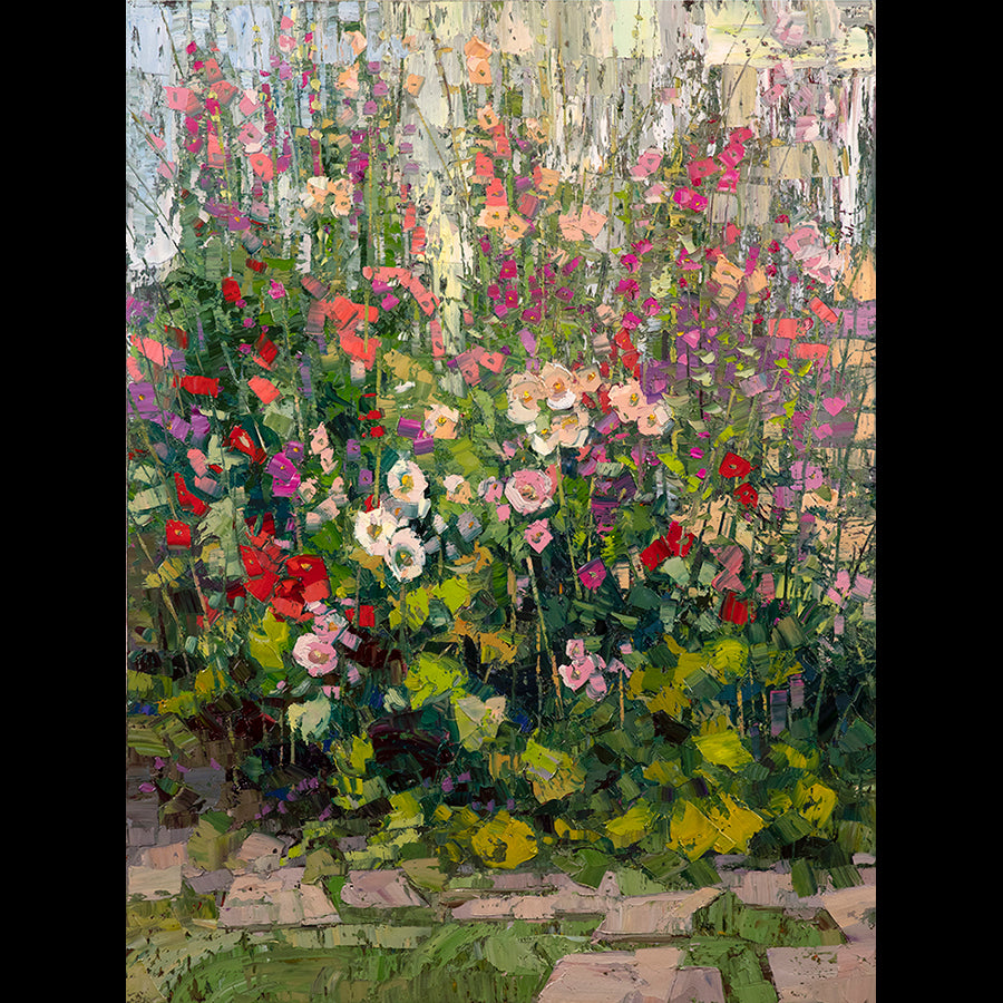 Fullness by artist Robert Moore oil landscape flowers