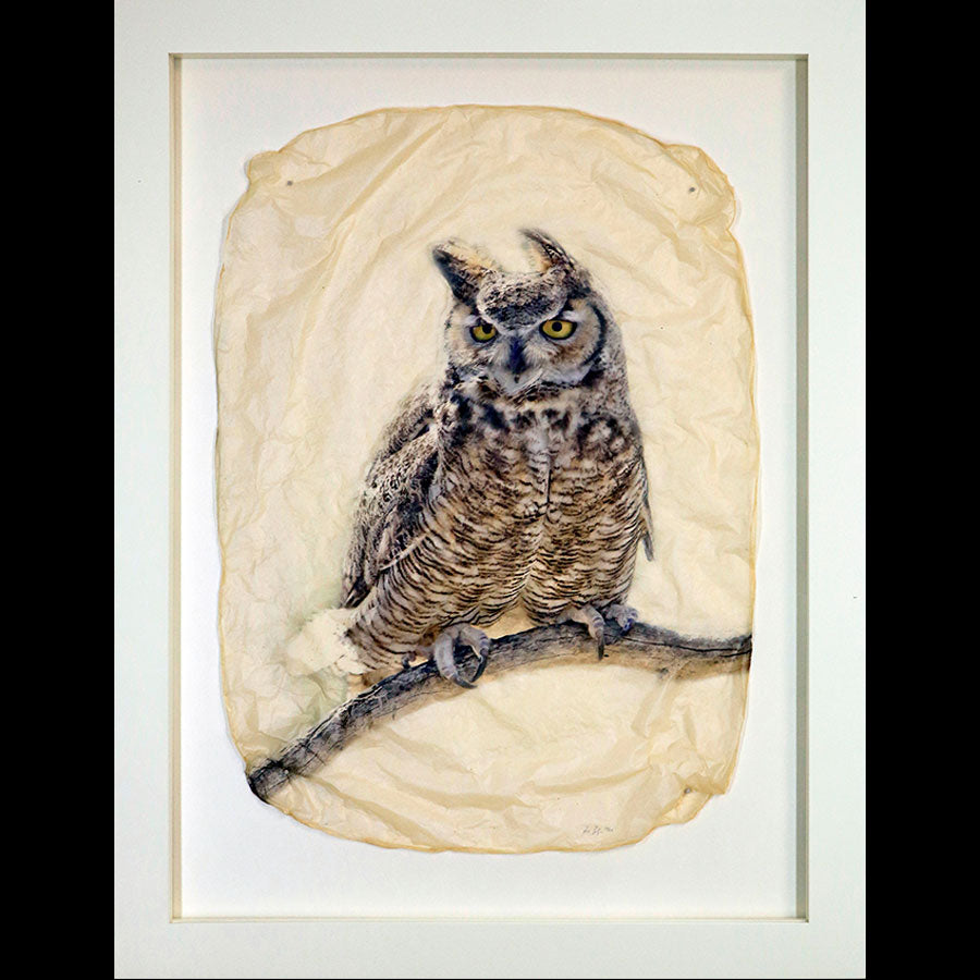 Into The Wind gampi photo print in white frame by Pete Zaluzec