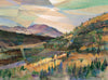 Revealed Charm original acrylic on birch wood landscape painting by Colorado artist Cynthia Duff
