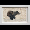 Running grizzly bear wildlife gampi print by artist Pete Zaluzec