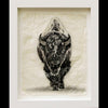 Snow bison buffalo wildlife photo gampi print by artist Pete Zaluzec