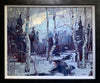 Full Moon artist Robert moore framed painting'