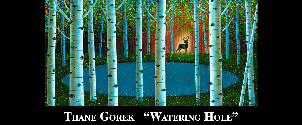 Artist Thane Gorek Landscape Elk Original Art for Sale