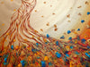 ANCIENT-HEART-Artist-Pamela-Sukhum-Colorful abstract painting of a tree with intricate branches and leaves