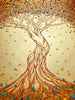 ANCIENT-HEART-Artist-Pamela-Sukhum-Colorful abstract painting of a tree with intricate branches and leaves
