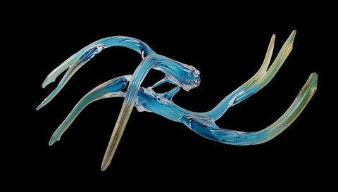 Turquoise and Metallic Antler Set