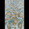 BREATH-OF-SKY-Artist-Pamela-Sukhum-Abstract artwork with swirling patterns in blue, gold, and white.