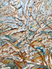 BREATH-OF-SKY-Artist-Pamela-Sukhum-Abstract artwork with swirling patterns in blue, gold, and white.