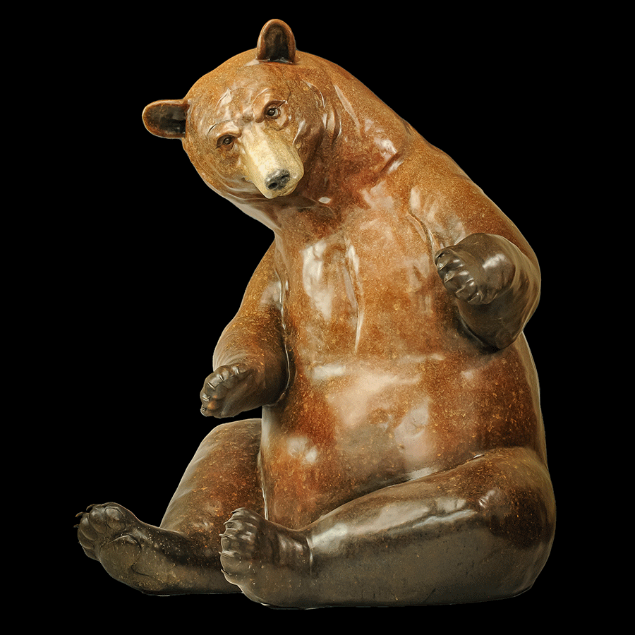 Cinnamon-Twist-bronze-bear-sculpture-jeremy-bradshaw