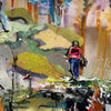 Day-at-the-Club-artist-2wild-Abstract artwork with colorful scenes of golfing