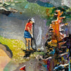 Day-at-the-Club-artist-2wild-Abstract artwork with colorful scenes of golfing