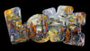 Day-at-the-Club-artist-2wild-Abstract artwork with colorful scenes of golfing