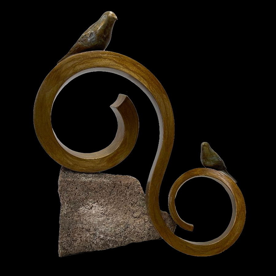 Delicate-Touch-bronze-sculpture-artist-gilberto-romero