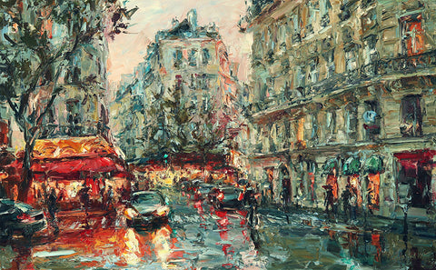 Evening Descends on Paris