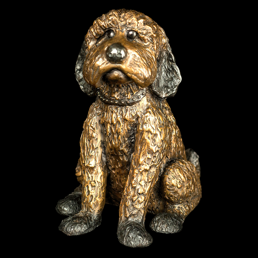 Henry-bronze-sculpture-dog-Marty-Goldstein