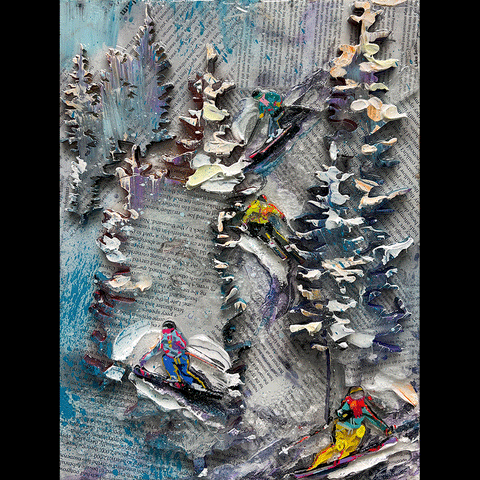 Miniature Series 2W13015 Skiers