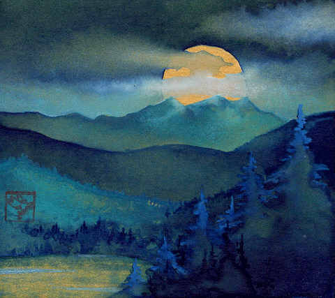 Moonrise Over the Continental Divide
