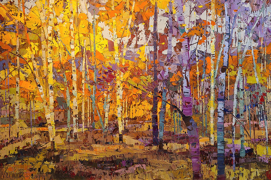 Artist Riber Passing Light Original Oil Painting by artist Robert Moore - Raitman ...