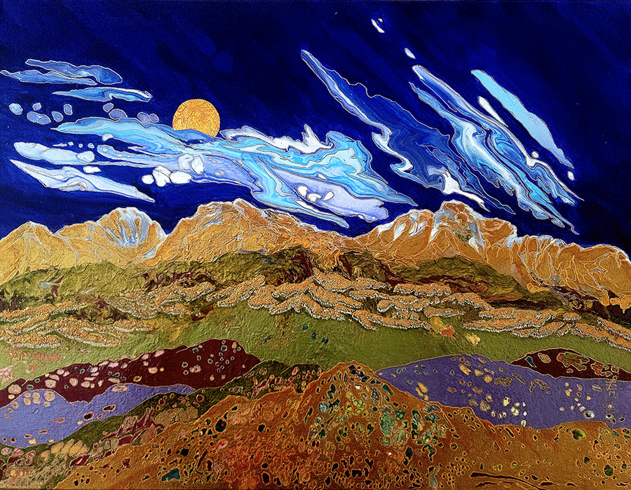 Rivers-of-Aspen-2-18x24-artist-Kate-McCavitt-mountains-moon