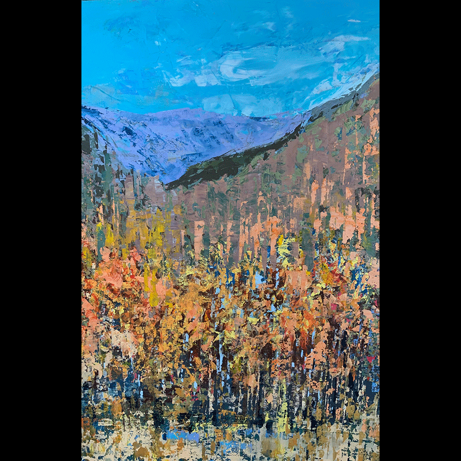 Kristof Kosmowski Aspen Painting Through the Valley