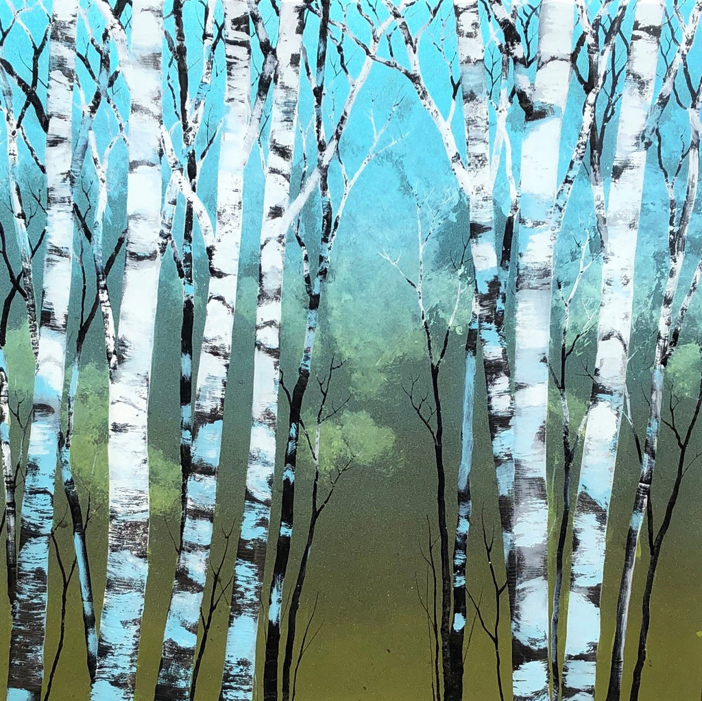 A Song in My Heart original carved acrylic and paint landscape by colorado artist Christopher Owen Nelson