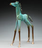 Look bronze horse sculpture by Colorado artist Alex Alvis