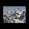 High textured impasto mountain painting Breckenridge Vail art galleries by Canadian artist Barak Rozenvain - front