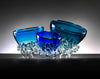 Steel Blue Thorn Vessel glass artist Andrew Madvin