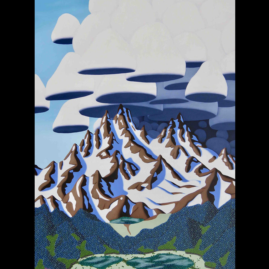 Approaching Storm tracy felix mountain painting