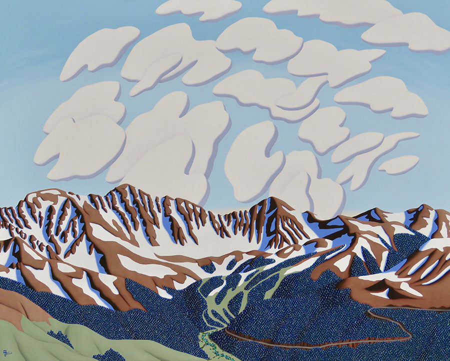 Arapahoe Basin original oil on canvas painting by Colorado artist Tracy Felix
