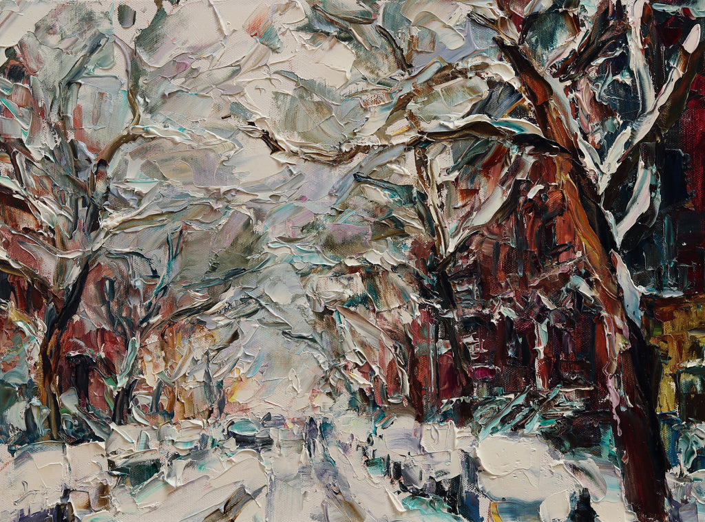 Artist Lyudmila Agrich Winter Paintings for Sale Vail Breckenridge Art Galleries