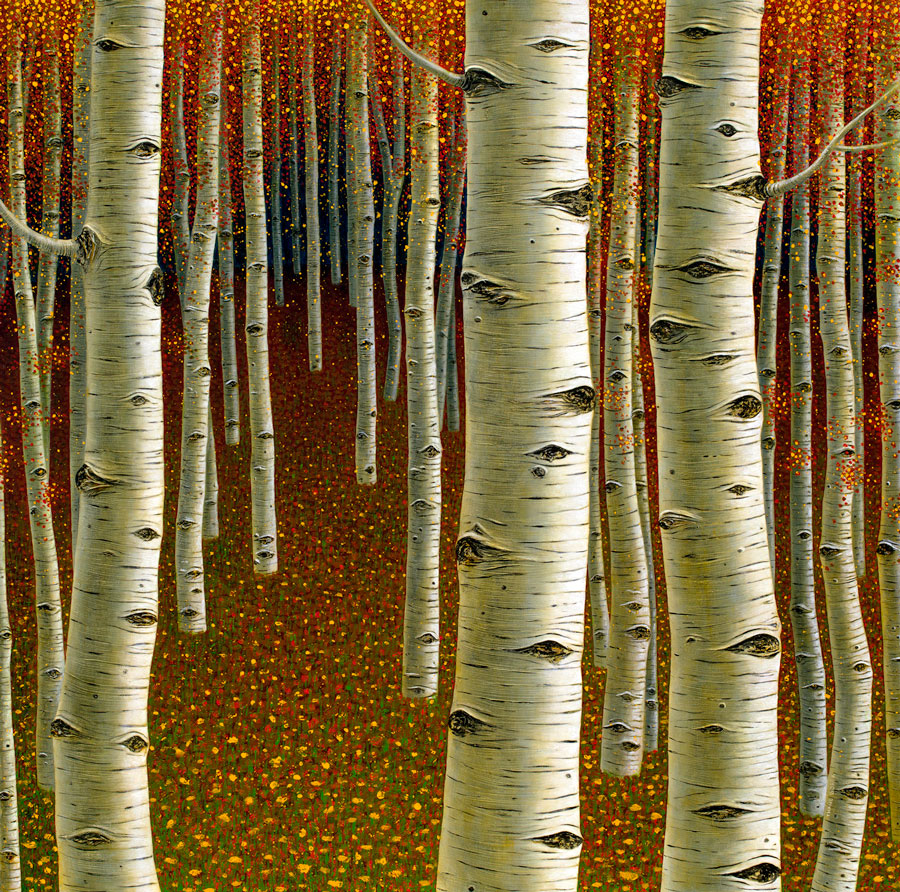 Autumn Sanctuary thane gorek aspen painting