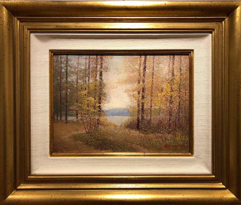 Autumn original oil on canvas painting by russian artist Vladimir Pavlovich Krantz
