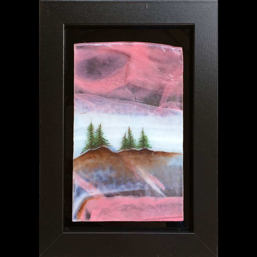 Beauty and Spirit Found Within original glass fired painting by artist Gary Vigen