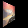 Bighorn Overlook original oil on canvas mountain landscape sunset painting by artist Maxine Bone - left