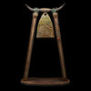 Brazos Song bronze bell sculpture by Colorado artist James Moore