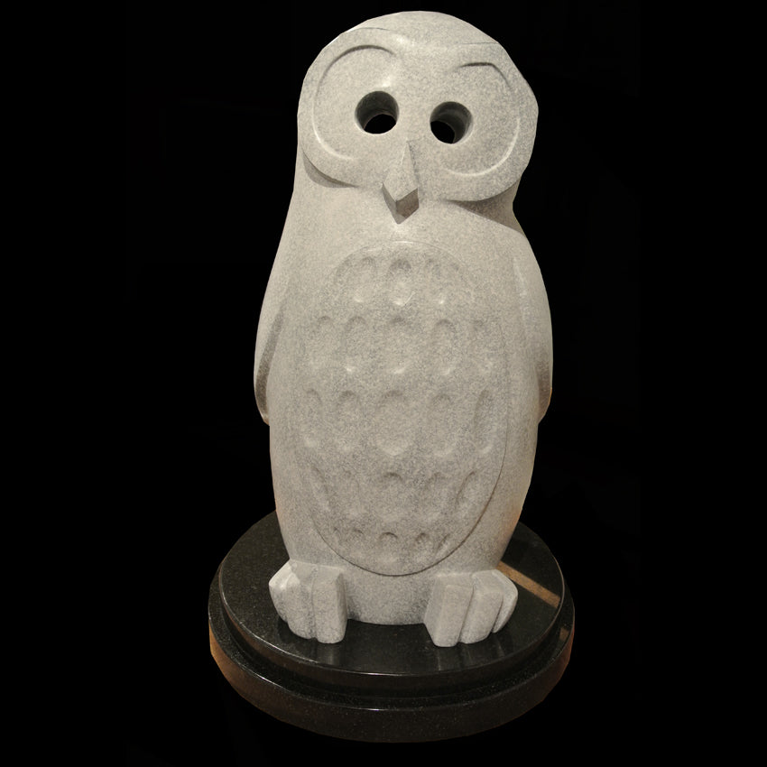 owl sculpture by artist Ellen Woodbury