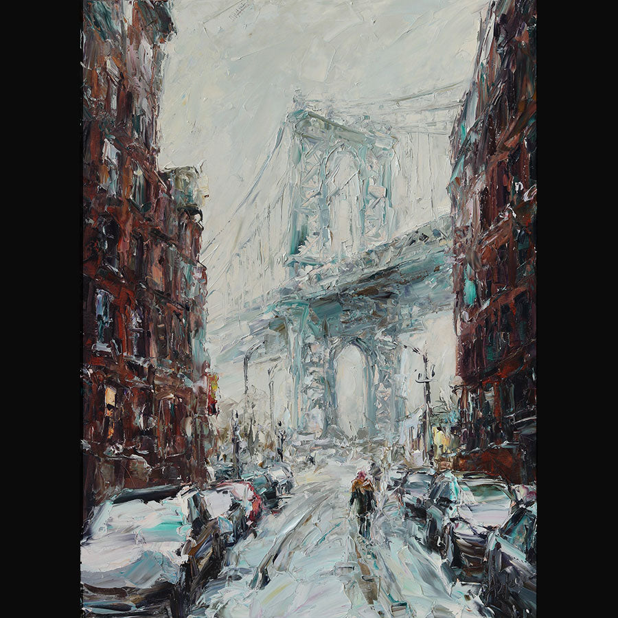Manhattan-Brooklyn-Bridge-artist-Lyudmila-Agrich-New-York-Art