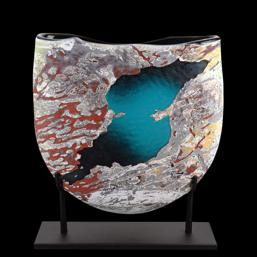 Riverway Series - Bubble Lake & Slide Lake original by glass artist Jared and Nicole Davis
