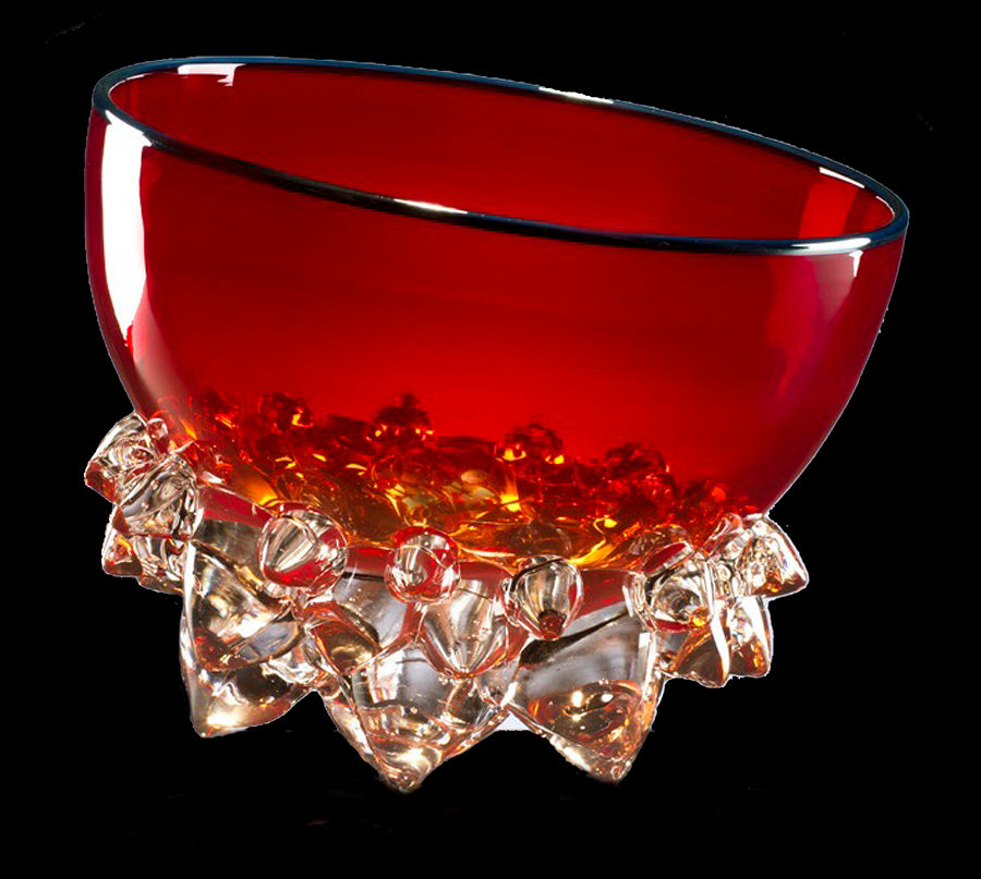 Cherry-Red-Thorn-Vessel-glass-artist-Andrew-Madvin