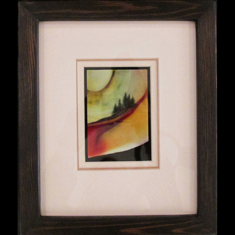 Clearly Visible But Rarely Noticed original glass fired powder painting by Colorado artist Gary Vigen