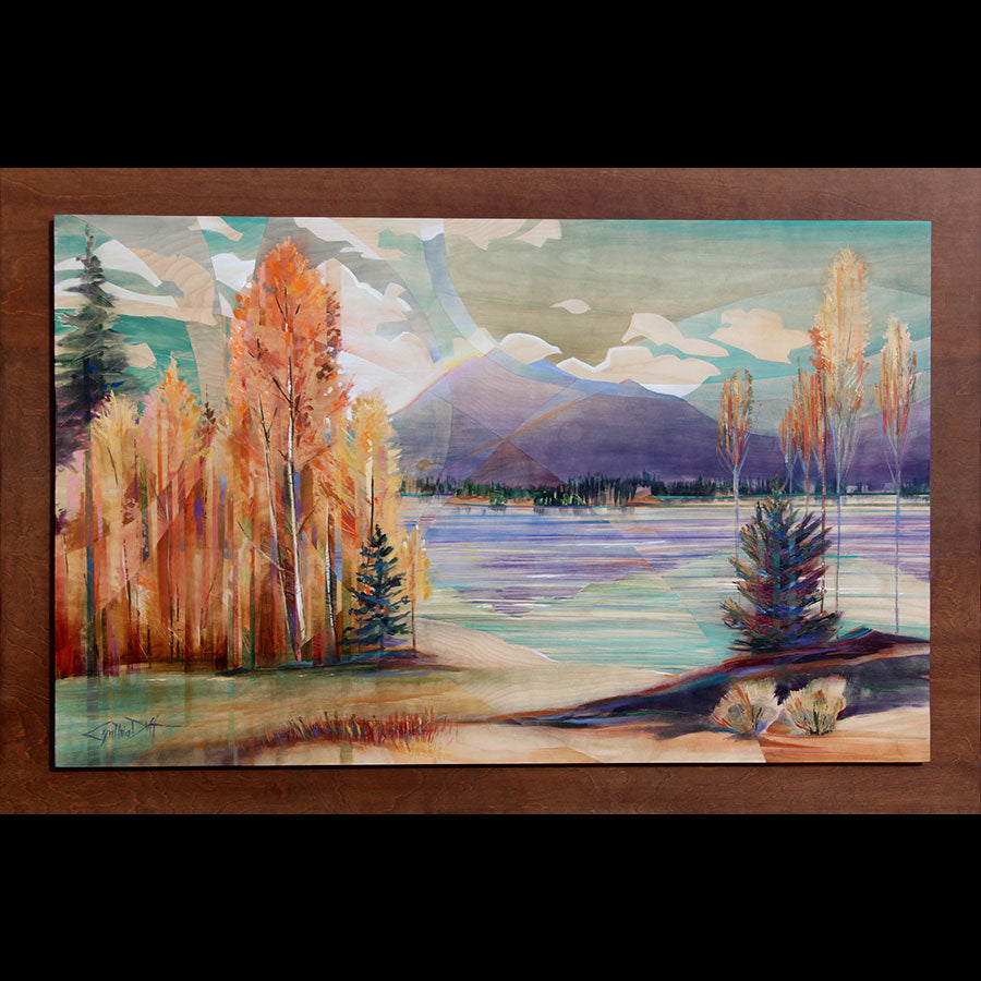 Consciousness original mountain landscape painting by Colorado artist Cynthia Duff