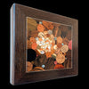 wood inlay of 100 different species of wood by California artist Chris Cantwell - left