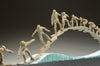 Edge Grab bronze and glass snowboarder sculpture by Colorado artist Clay Enoch